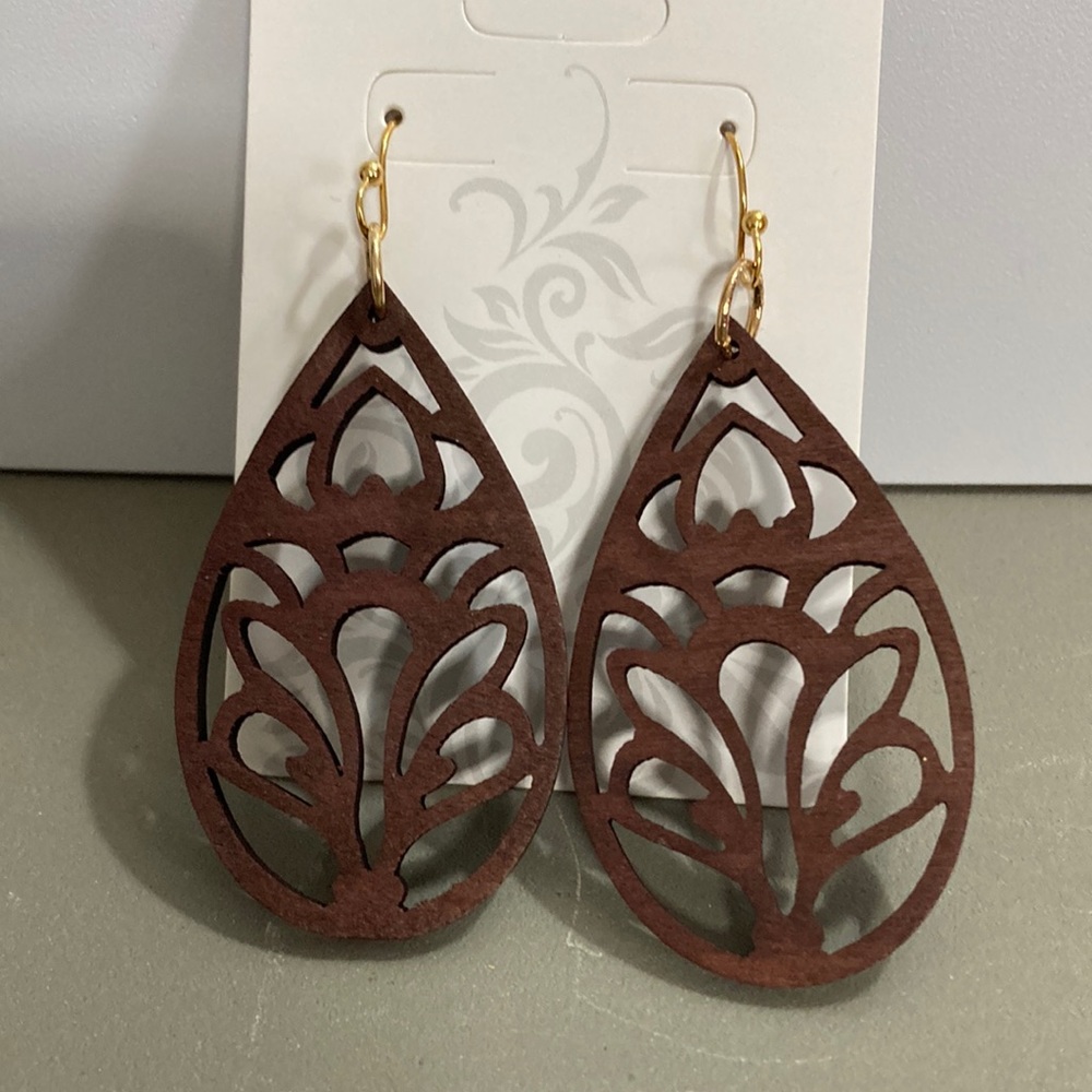 Handmade Boho Wooden Earrings